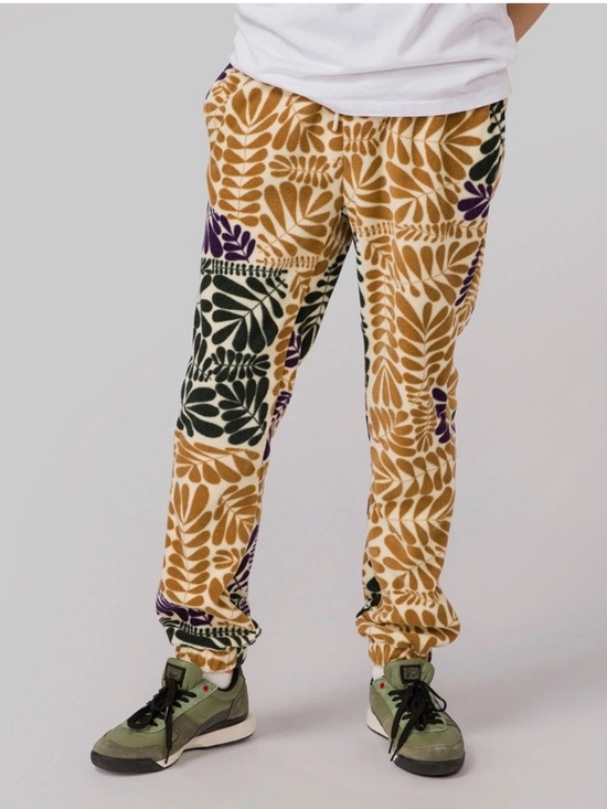 Parks Project Other - Parks Project Big Sur Ferns Polar Fleece Joggers Tan Green Purple Drawstring-M